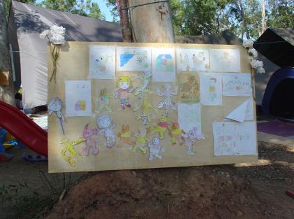 Children were encouraged to express their emmotions on paper